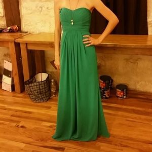 Green David's Bridal Bridesmaid Dress